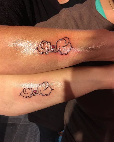 cute mom daughter tattoos